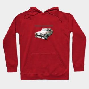 old 1955 Chevrolet Bel Air Hoodie